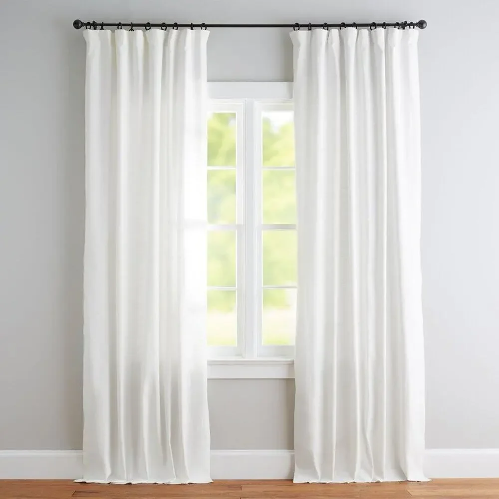 Set of 2 Pottery Barn Custom Emery Linen Curtain Window Panel 42